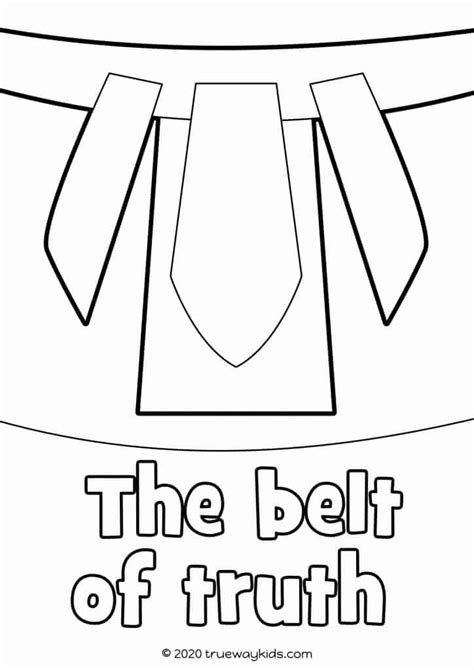 belt  truth coloring page