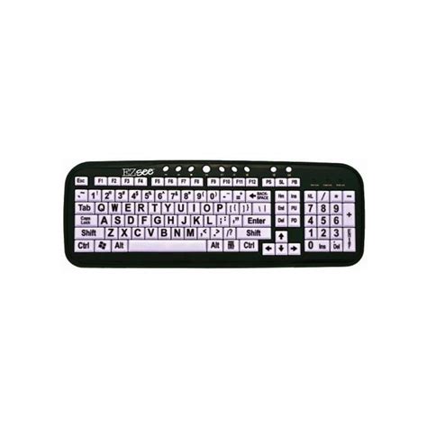ezsee large print keyboards ivory  black print