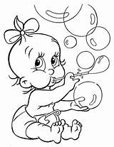 Coloring Pages Cute Girls Baby Kids Comments sketch template