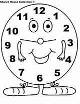 Coloring Pages Daylight Clock Savings Kids sketch template