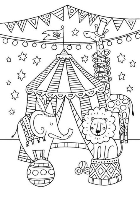 printable circus baby coloring pages doubutsu wallpaper