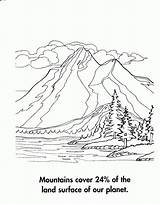 Coloring Mountain Pages Mountains Landscape Scenery Smoky Drawing Nature Rocky Colouring Printable Search Google Great Books Color Rivers Sheets Kids sketch template