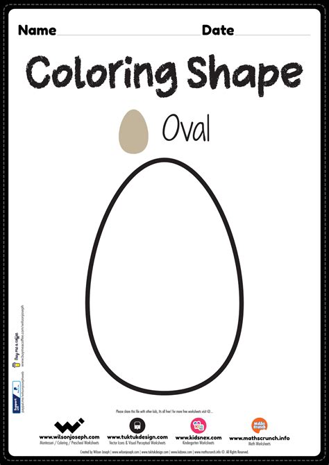 oval shapes coloring page activity sheet vrogueco