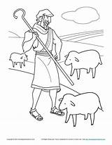 Shepherd Coloring Pages Jesus Bible Good Flock His Kids Sheep Lost Shepherds Am Ruth Baby Visit Sheets Tends Activities Colouring sketch template