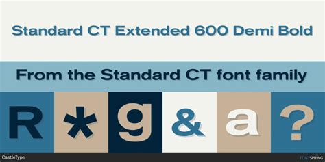 standard ct extended font family upfonts