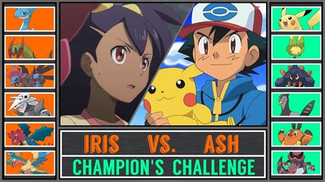 ash vs iris pokémon sun moon unova champion s challenge youtube