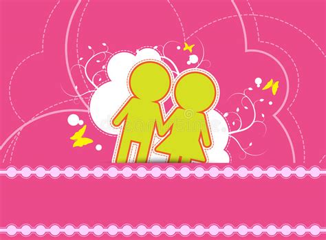 Couple Love Background Design Stock Vector Illustration Of Couple
