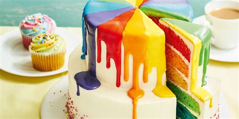 rainbow drip cake — co op