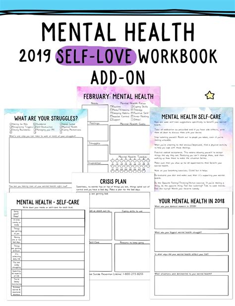promote mental health   informative worksheets style worksheets