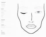 Bocetos Maquillar Rostros Gesicht sketch template