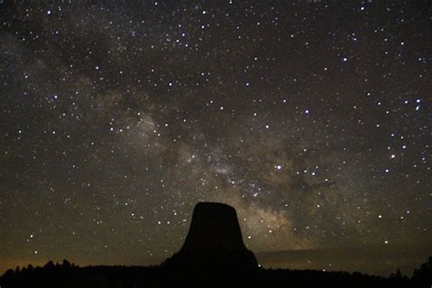 Night Sky Viewing Devils Tower National Monument U S National Park