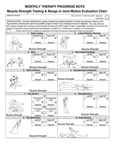 range  motion exercises  fill  printable fillable blank pdffiller