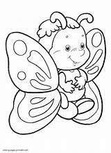 Coloring Butterfly Pages Cute Adults Popular sketch template