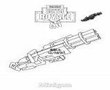 Minigun Coloring Pages Template Fortnite sketch template