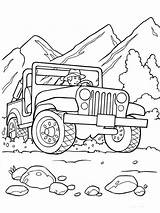 Coloring Pages Off Road Vehicle Print sketch template