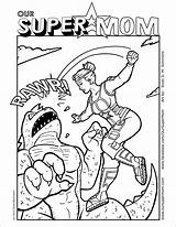 Coloring Super Mom Pages Getcolorings Color Cleveland sketch template