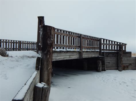 Free Images Path Pathway Creek Snow Winter Bridge Weather
