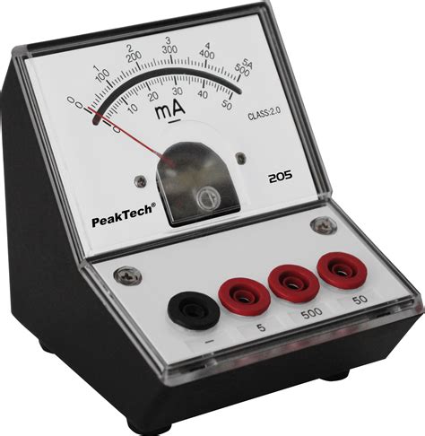 peaktech   ampere meter analogue benchtop   ma  ma
