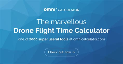 drone flight time calculator