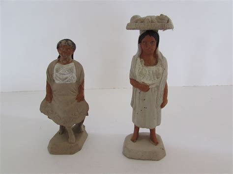 mexican clay figures vintage mexican clay women figures mexican clay figures vintage clay