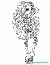 Clawdeen Coloring Monster High Pages Wolf Drawing Dawn Getcolorings Paintingvalley Getdrawings sketch template