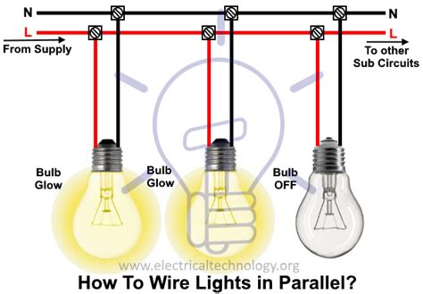 wire lights  parallel diagram image