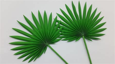 diy fan palm leaves paper leaves paper leaves making paper leaf