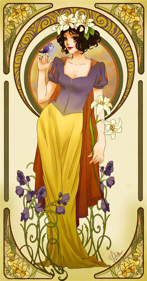 Disney Art Nouveau Snow White