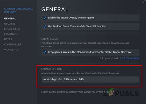 steam client  game launch options  updated list