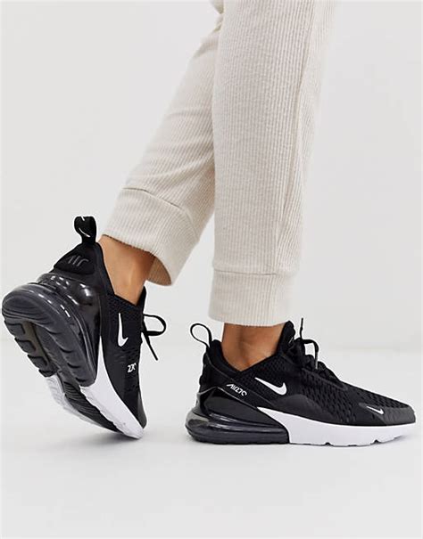 Nike Air Max 270 Trainers In Black And White Asos