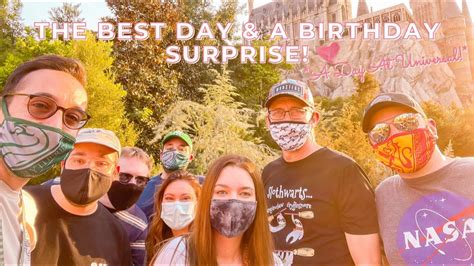 day  birthday surprise  day  universal studios youtube