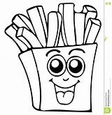 Fries French Fry Coloring Drawing Pages Kids Food Getdrawings Template sketch template