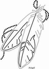 Feather Beading Beadwork Glittermotifs Barrette Feder Nagel 출처 Entdecke sketch template