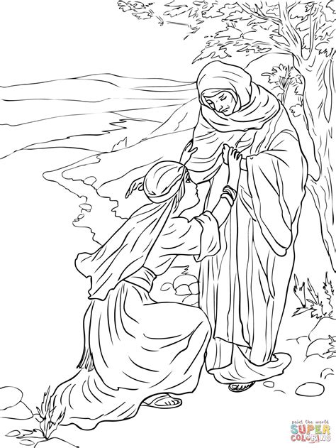 bible coloring pages ruth  naomi pictures