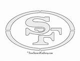 49ers Francisco Nfl San Stencil Logo Logos Football Patterns Sports Scroll Saw Pumpkin Coloring Stencils Printable Carving Pages Crafts Freestencilgallery sketch template