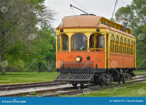 orange  yellow trolley train car editorial stock image image  takes travel