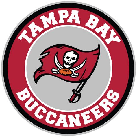 tampa bay buccaneers circle logo vinyl decal sticker  sizes