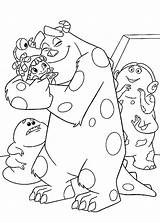 Monsters Inc Coloring Pages Printable Kids sketch template