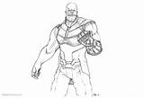 Thanos Infinity Coloring Pages Avengers War Fanart Printable Color Kids Print Bettercoloring sketch template