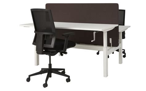 duo bureau ergonomisch verstelbaar  werkplekken xcm wit robson eiken pro office