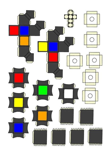 rubiks cube papercraft google search cube template paper template