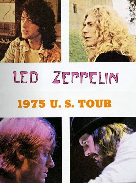 Led Zeppelin Tour Program Led Zeppelin Led Zeppelin