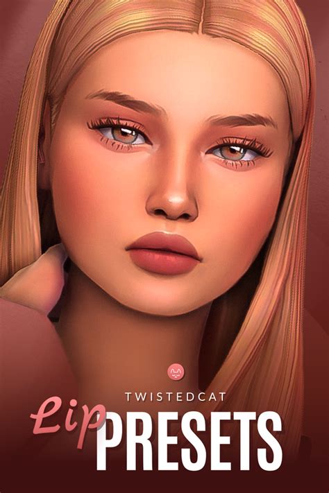 Lip Presets Twistedcat On Patreon Sims 4 Cc Eyes Sims 4 Mm Cc Sims