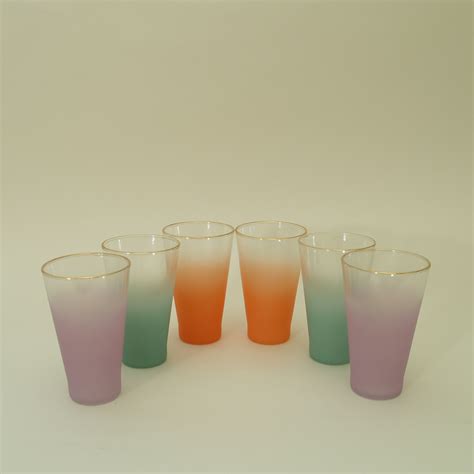 Colored Drinking Glasses Set Les Baux De Provence