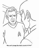 Trek Coloring Star Spock Pages Enterprise Movie Sheets Kirk Tv Ship Activity Books Book Mr Series Original Characters Captain Go sketch template