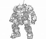Atlas Mechwarrior Coloring Actions Pages Printable Battle sketch template