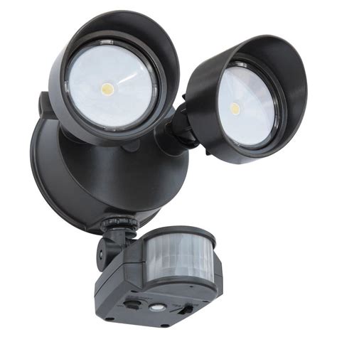 lithonia lighting  degree bronze motion activated outdoor integrated led security flood light