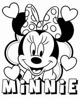 Minnie Mouse Coloring Disney Pages Girls Characters Print Printable Topcoloringpages Books Selection sketch template