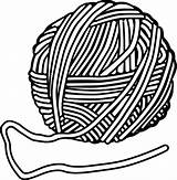 Wool Yarn Drawing Knitting Ball Needles Thread Bundle Clipart Wolle Vectors Transparent Premium sketch template