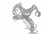 Carnage Venom Vs sketch template